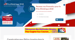 Desktop Screenshot of prix-amerique.net